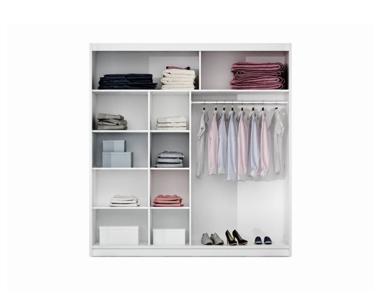 Batumi 203 Wardrobe White with Mirror