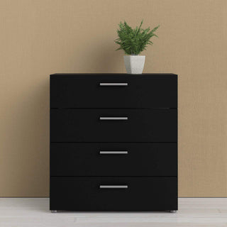 Pepe Chest of 4 Drawers in Black - Msofas LTD