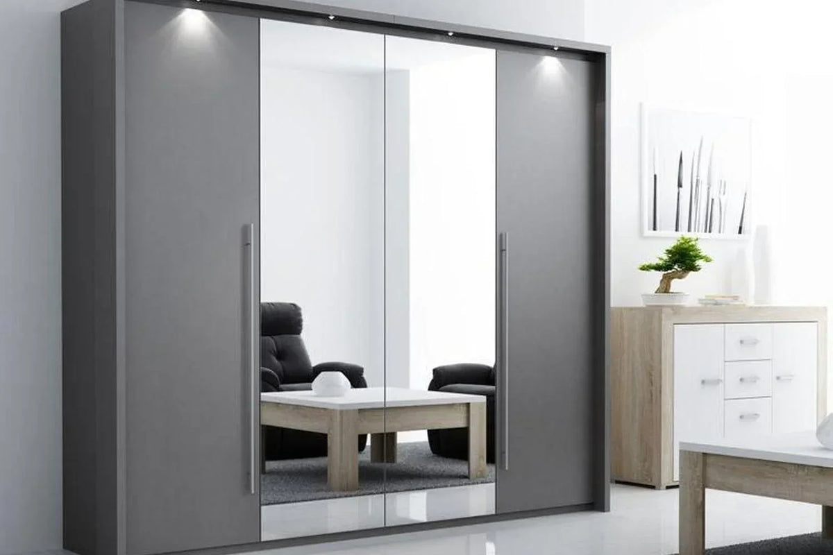 Brema 256 Wardrobe Lava With Mirror