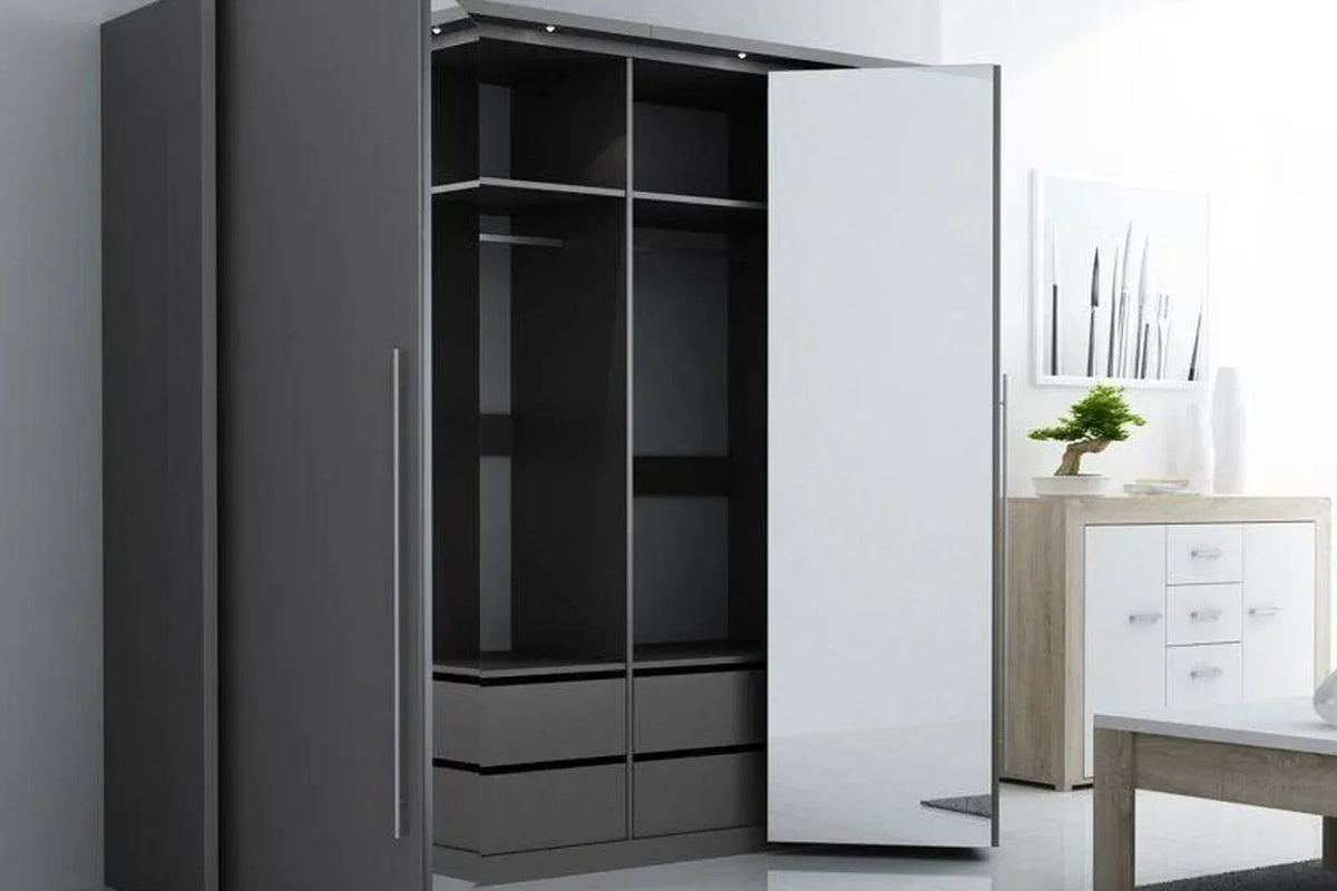 Brema 256 Wardrobe Lava With Mirror