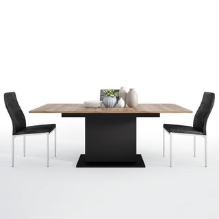 Brolo Extending Dining Table + 4 Chair Black Fast Delivery