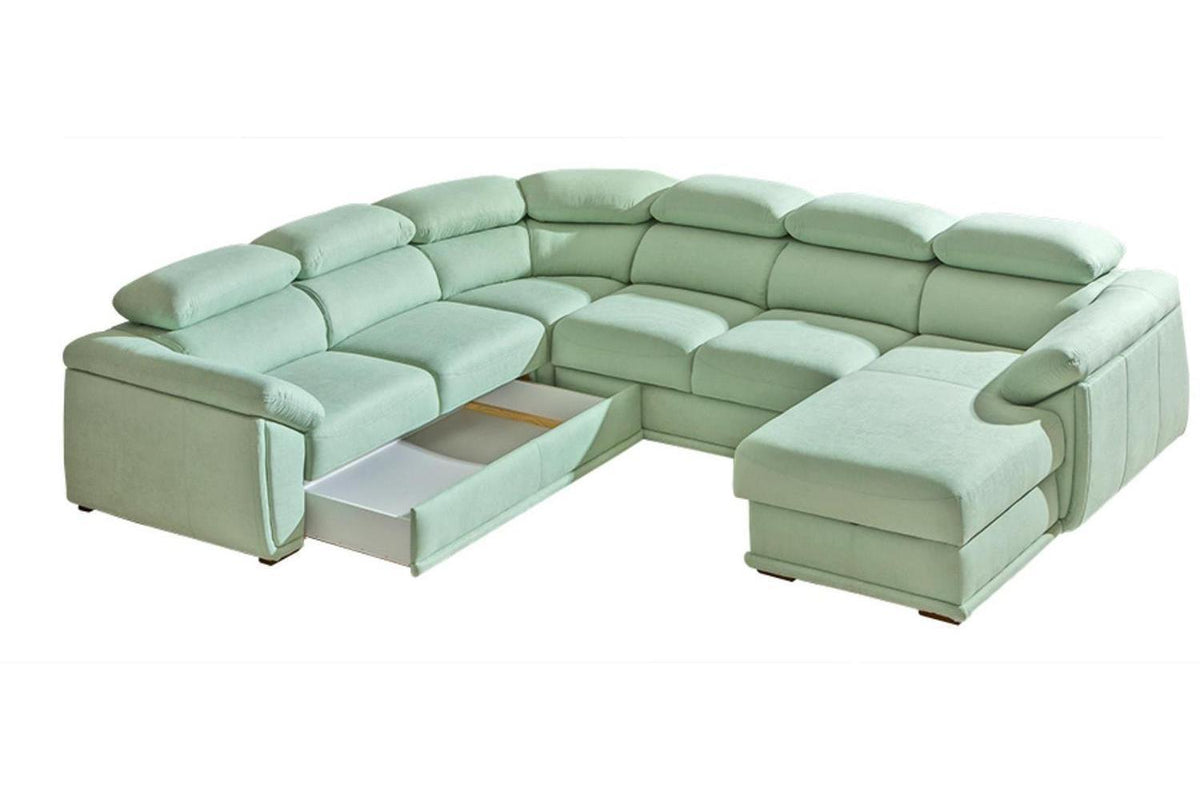 Cadiz 2 U Shape Corner Sofa Bed