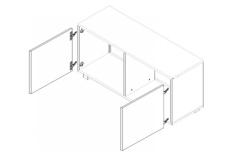 Cala White Tv Unit 100