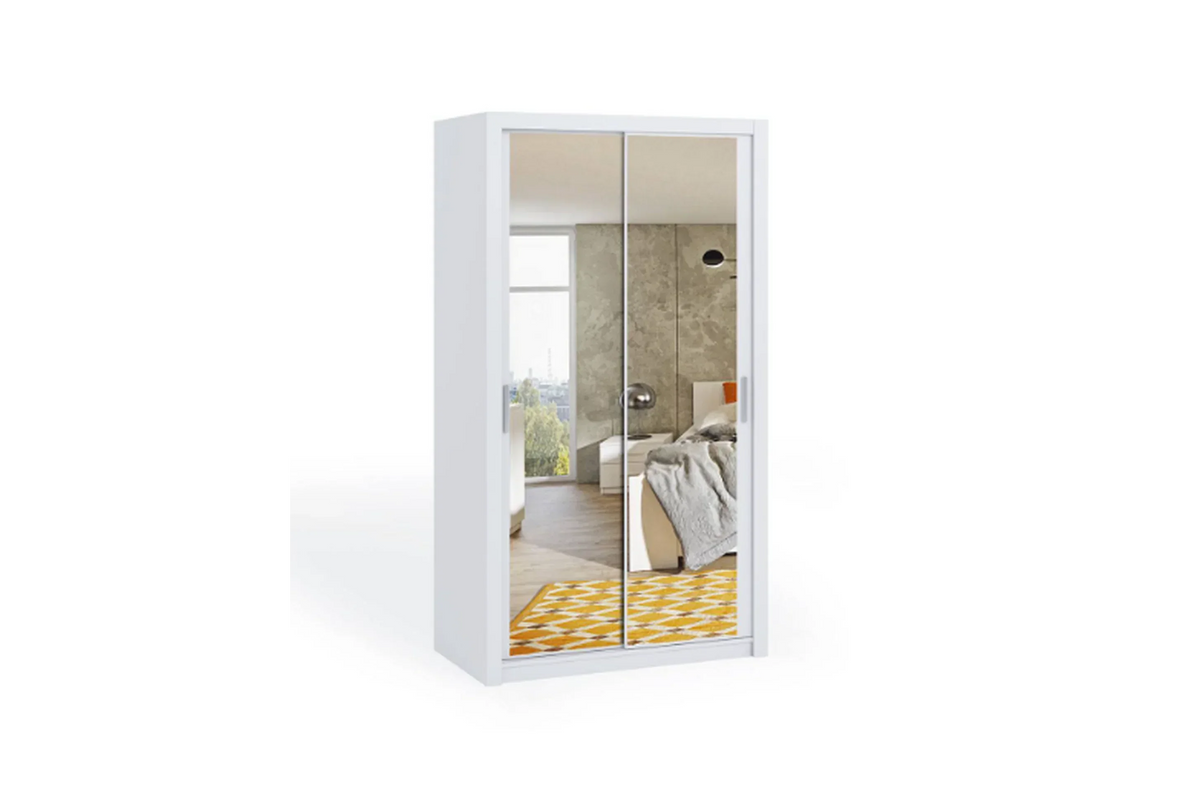 Bono Sliding Wardrobe With Mirror 120