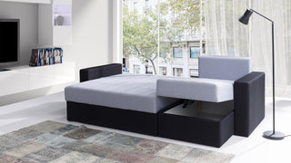 Cala Corner Sofa Bed Grey - Msofas LTD