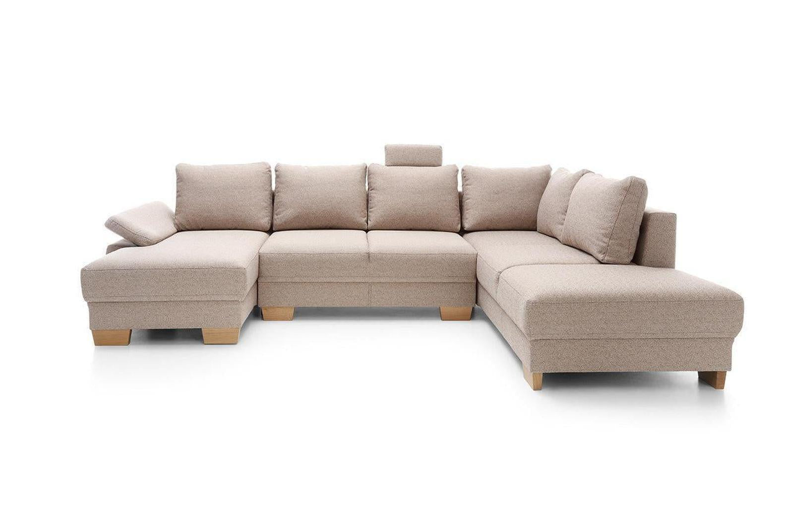 Chivas 3 U Shape Corner Sofa Bed In Soro 61