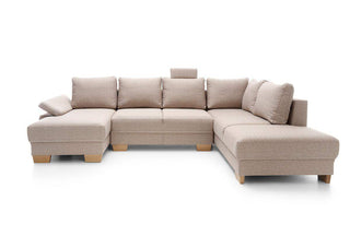 Chivas 3 U Shape Corner Sofa Bed - Msofas LTD