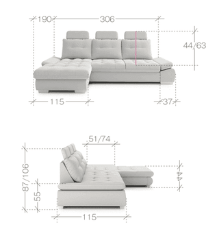 Cremona Corner Sofa Bed - Msofas LTD