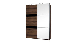 Denver Wardrobe 150 SINGLE Mirror Monastery - Msofas LTD