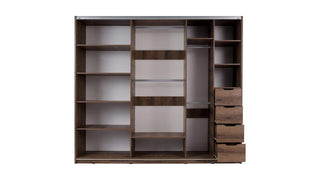 Denver Wardrobe 250 with Mirror Monastery - Msofas LTD