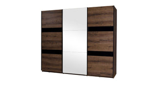 Denver Wardrobe 250 with Mirror Monastery - Msofas LTD