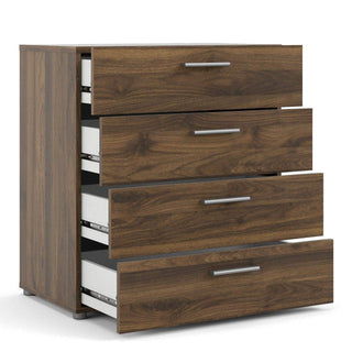 Pepe Chest of 4 Drawers in Walnut - Msofas LTD