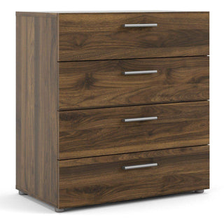 Pepe Chest of 4 Drawers in Walnut - Msofas LTD