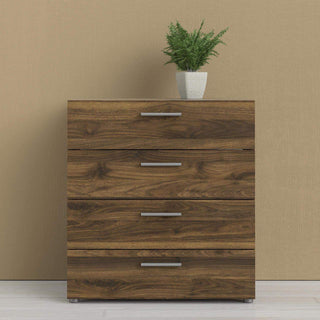 Pepe Chest of 4 Drawers in Walnut - Msofas LTD