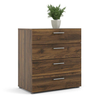 Pepe Chest of 4 Drawers in Walnut - Msofas LTD