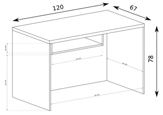 Vegas Desk 120 - Msofas LTD