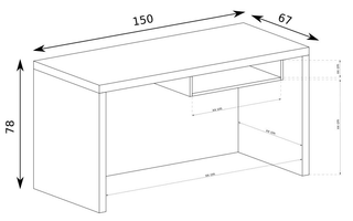 Vegas Desk 150 - Msofas LTD