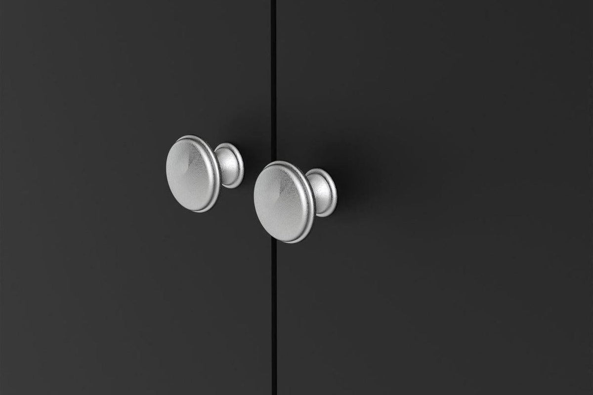 Madrid Wardrobe With 2 Doors In Matt Black