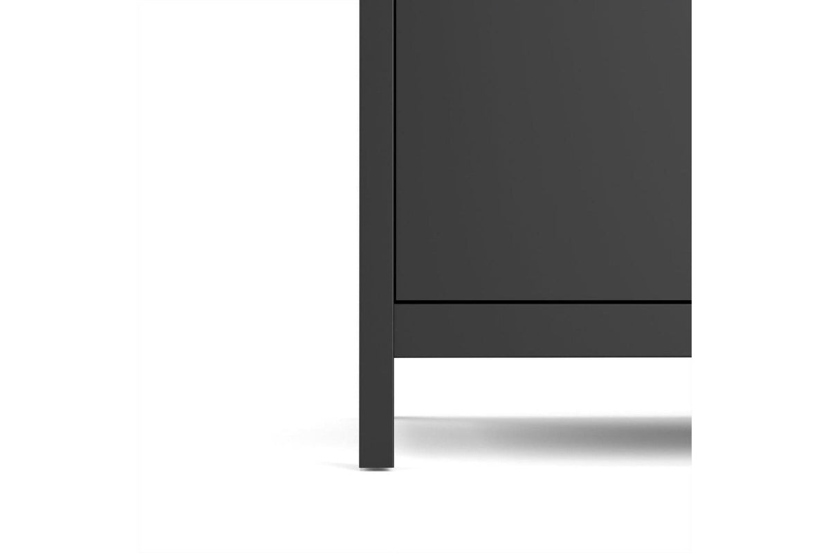 Madrid Wardrobe With 2 Doors In Matt Black