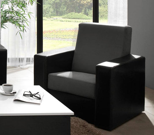 Diamond Armchair Black/Grey