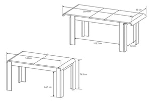 Link Extending Dining Table - Msofas LTD