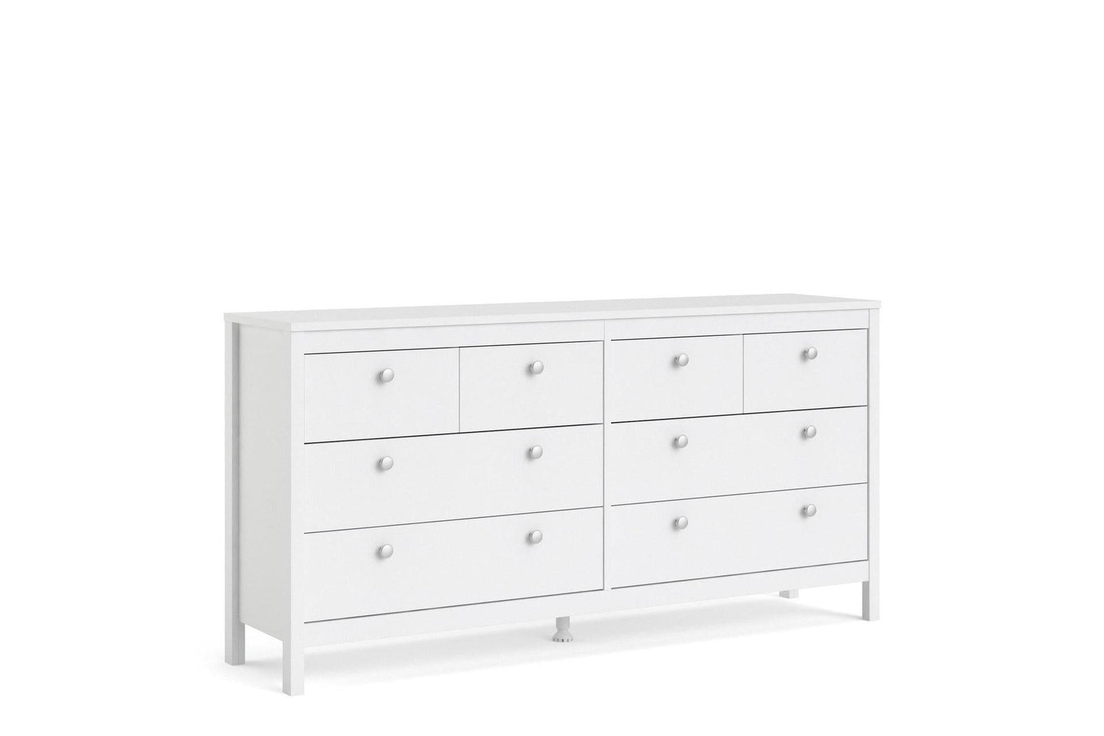 Madrid 4+4 Chest of Drawers In White