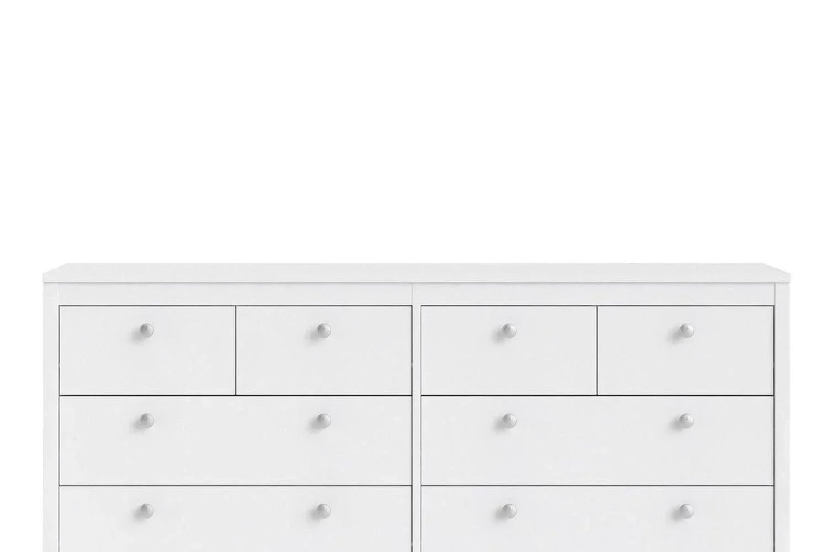 Madrid 4+4 Chest of Drawers In White