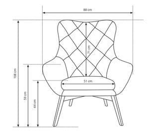 Elis Caro Armchair - Msofas LTD