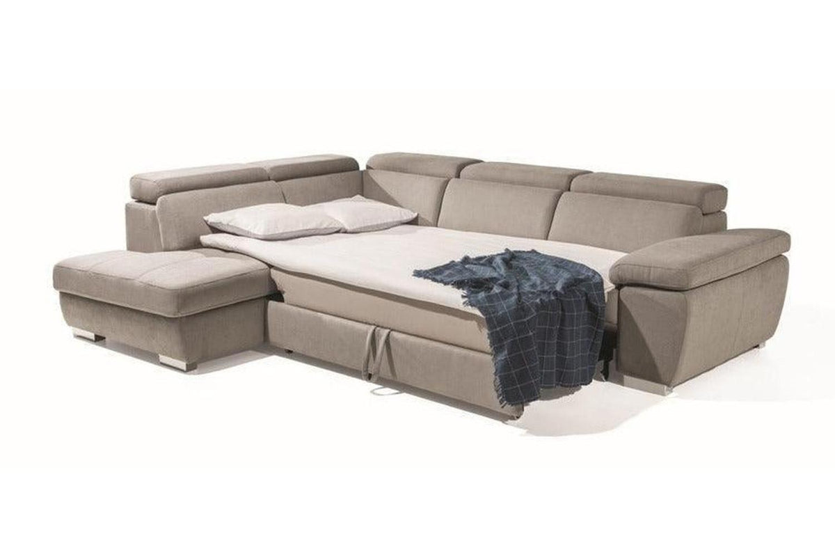 Rosso II Corner Sofa Bed With Storage