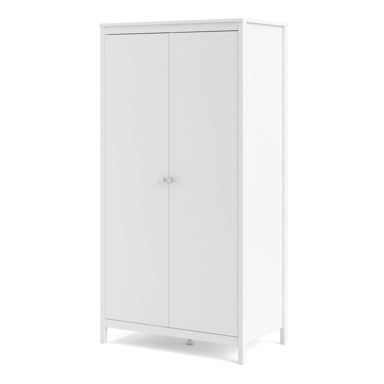 Madrid Wardrobe with 2 Doors in White