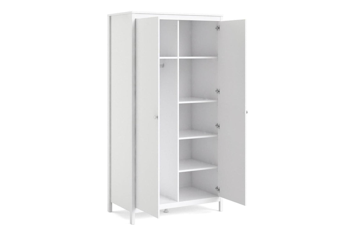 Madrid Wardrobe With 2 Doors In White