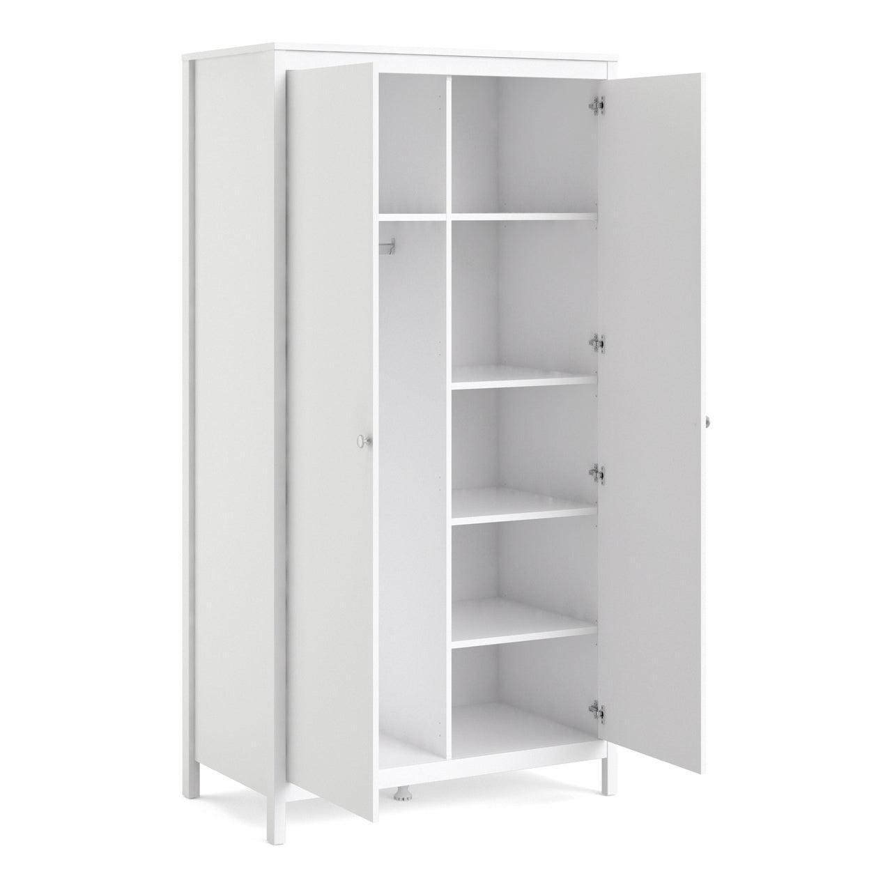 Madrid Wardrobe with 2 Doors in White