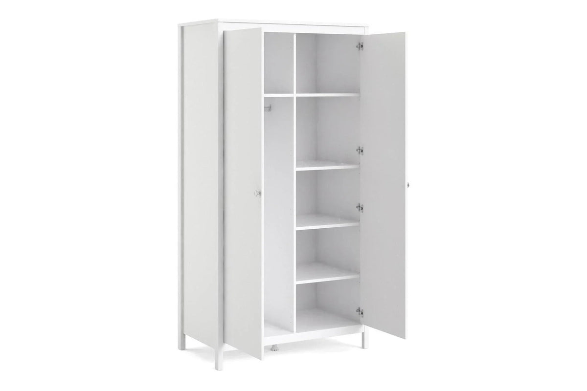 Madrid Wardrobe With 2 Doors In White