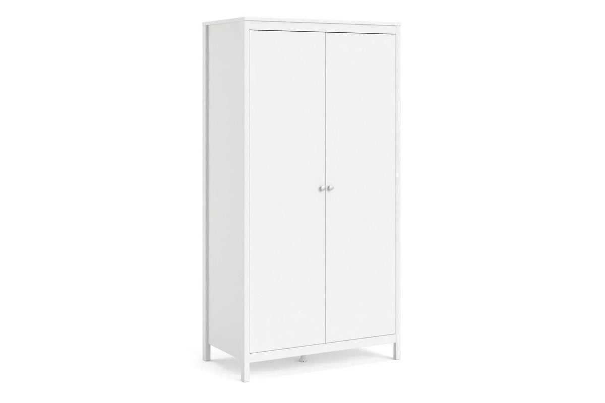 Madrid Wardrobe With 2 Doors In White