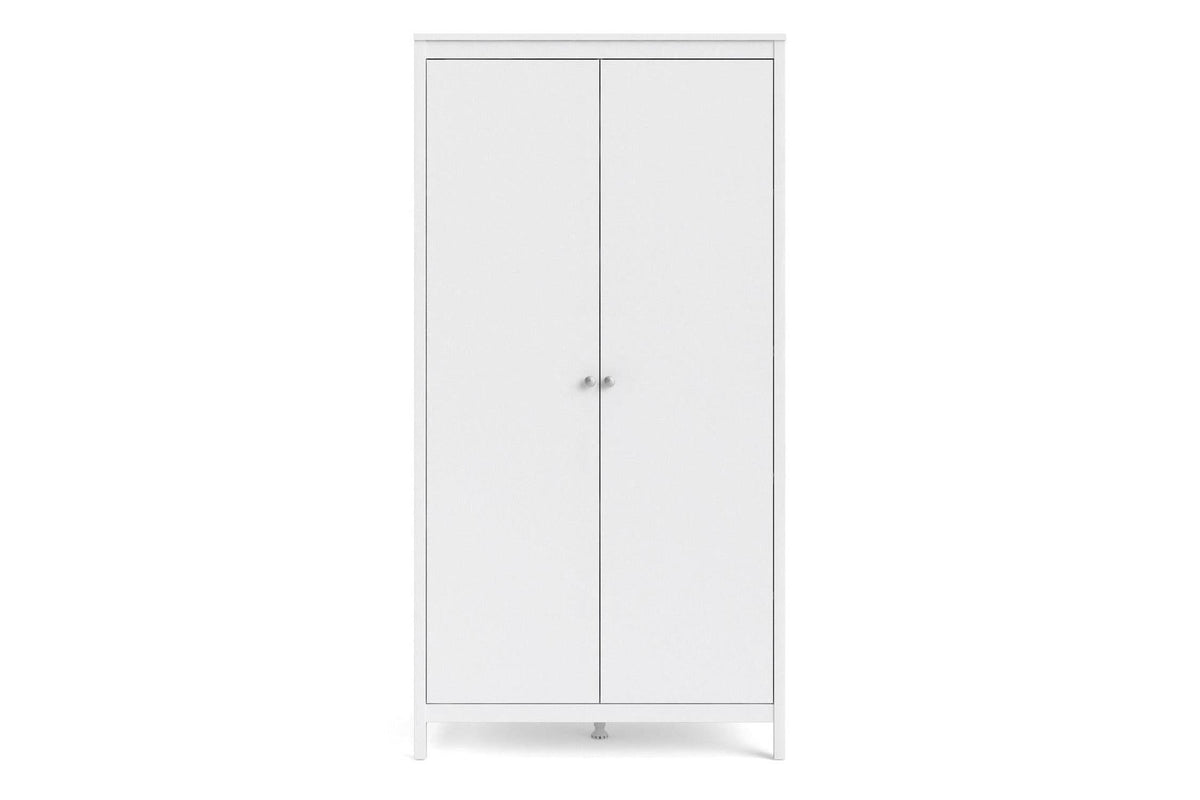 Madrid Wardrobe With 2 Doors In White