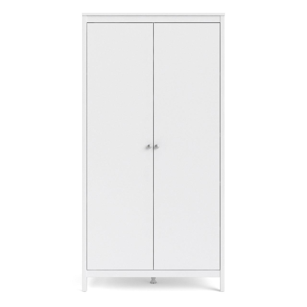 Madrid Wardrobe with 2 Doors in White