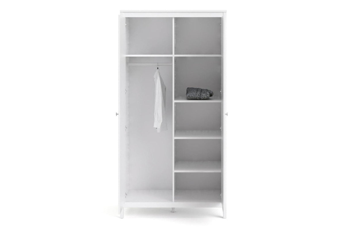 Madrid Wardrobe With 2 Doors In White