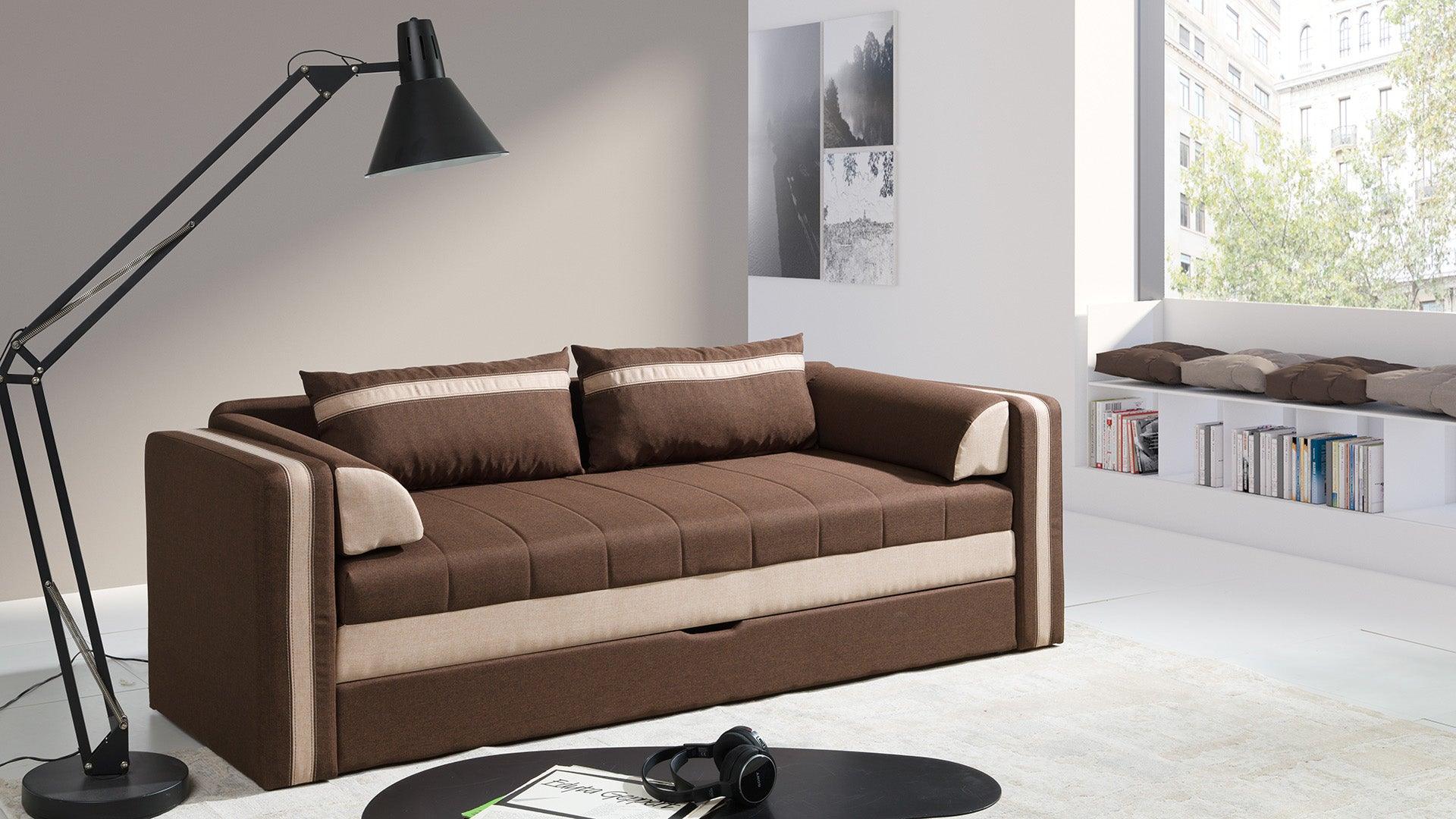 Euphoria Sofa Bed Brown Lux