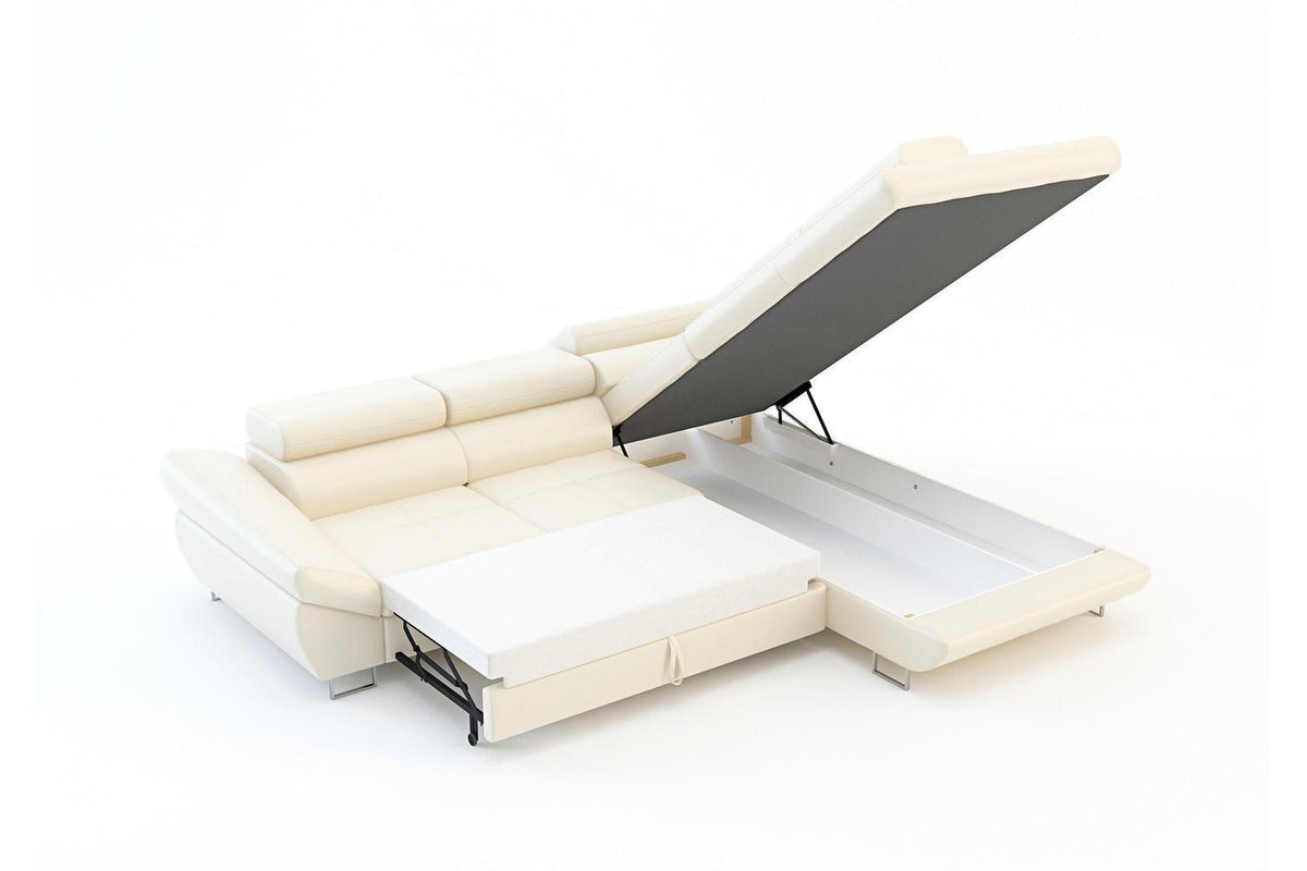 Fabio Express Delivery Corner Sofa Bed With Storage Curio 11