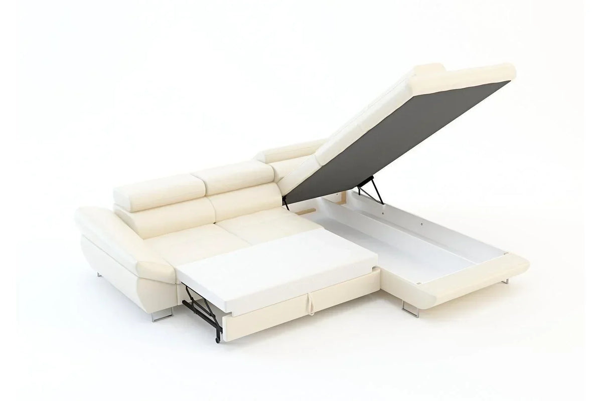 Fabio Express Delivery Corner Sofa Bed With Storage Curio 11