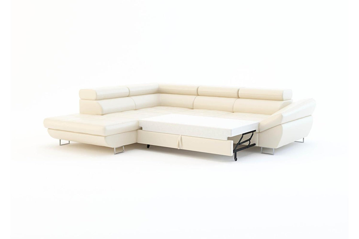 Fabio Express Delivery Corner Sofa Bed With Storage Curio 11
