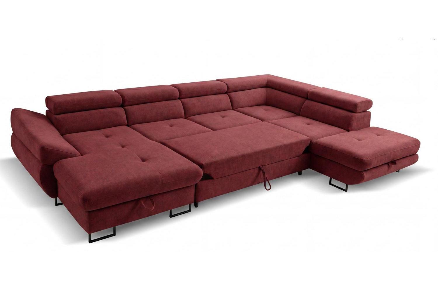 Fabio U Shape Corner Sofa Bed With Storage