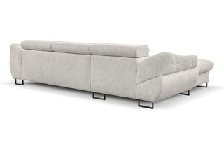 Sofa narożna Fabio z funkcją spania i długim krzesłem ze schowkiem