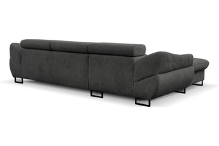 Sofa narożna Fabio z funkcją spania i długim krzesłem ze schowkiem