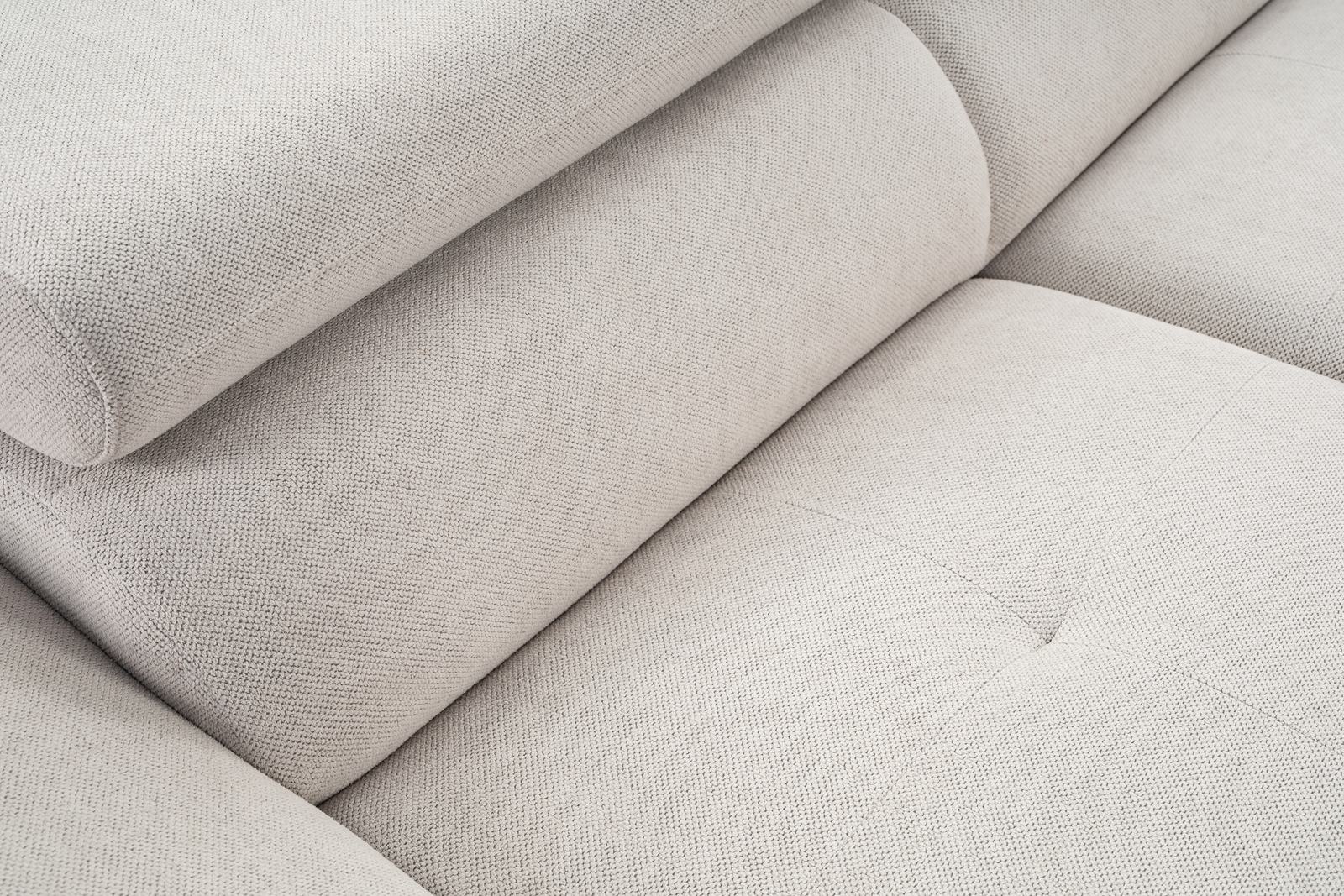 Close-up of a light gray fabric texture