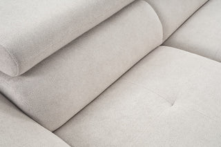 Close-up of a light gray fabric texture
