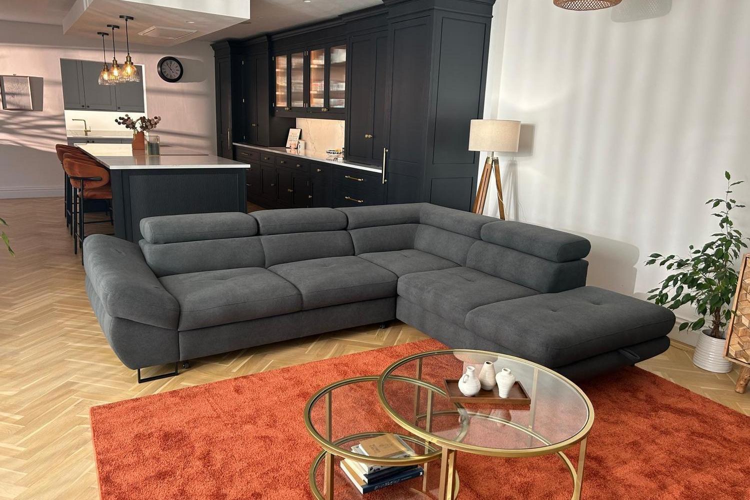 Fabio Express Delivery Corner Sofa Bed With Storage Curio 97
