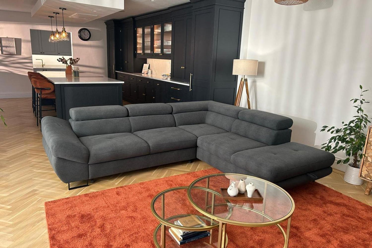 Fabio Express Delivery Corner Sofa Bed With Storage Curio 97