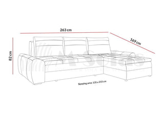 Fan Corner Sofa Bed - Msofas LTD