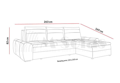 Fan Corner Sofa Bed